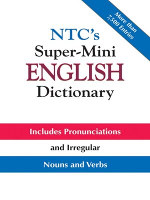 cover image of NTC's Super-Mini English Dictionary